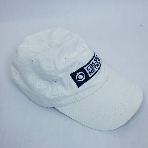 Vintage White CBS Sports Hat Adjustable NFL College Football - Picture 11 of 11